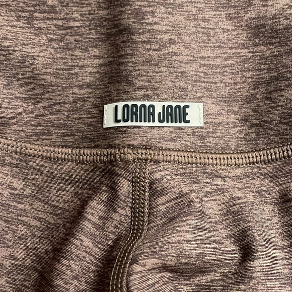 💙💖 Lorna Jane Thermo Tech High Fold Full Length Leggings in Chocolate Marl - Picture 6 of 6